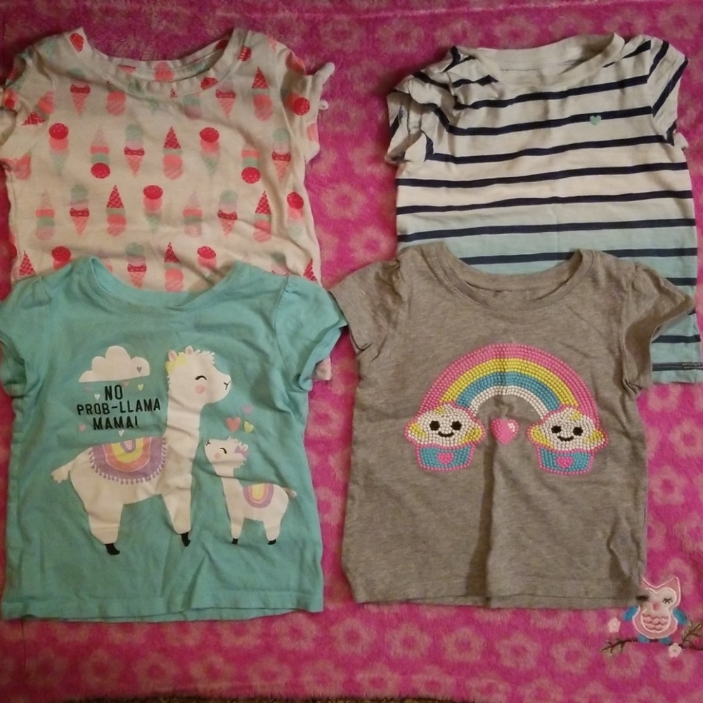 💜3/$20 4pc Toddler T-shirt Lot
